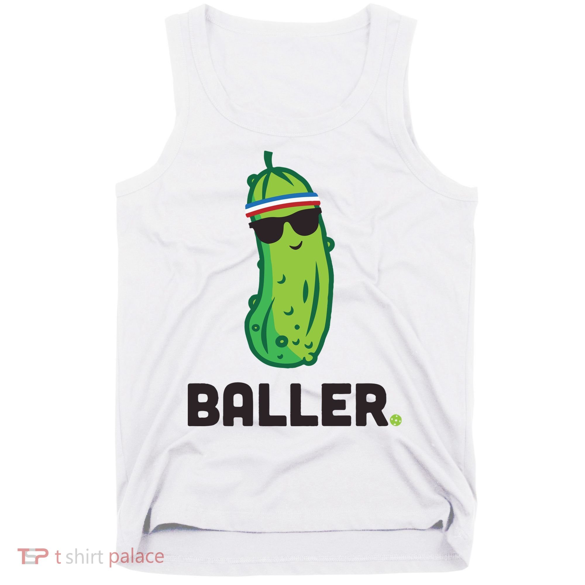 Pickle Baller Funny Pickleball Tank Top
