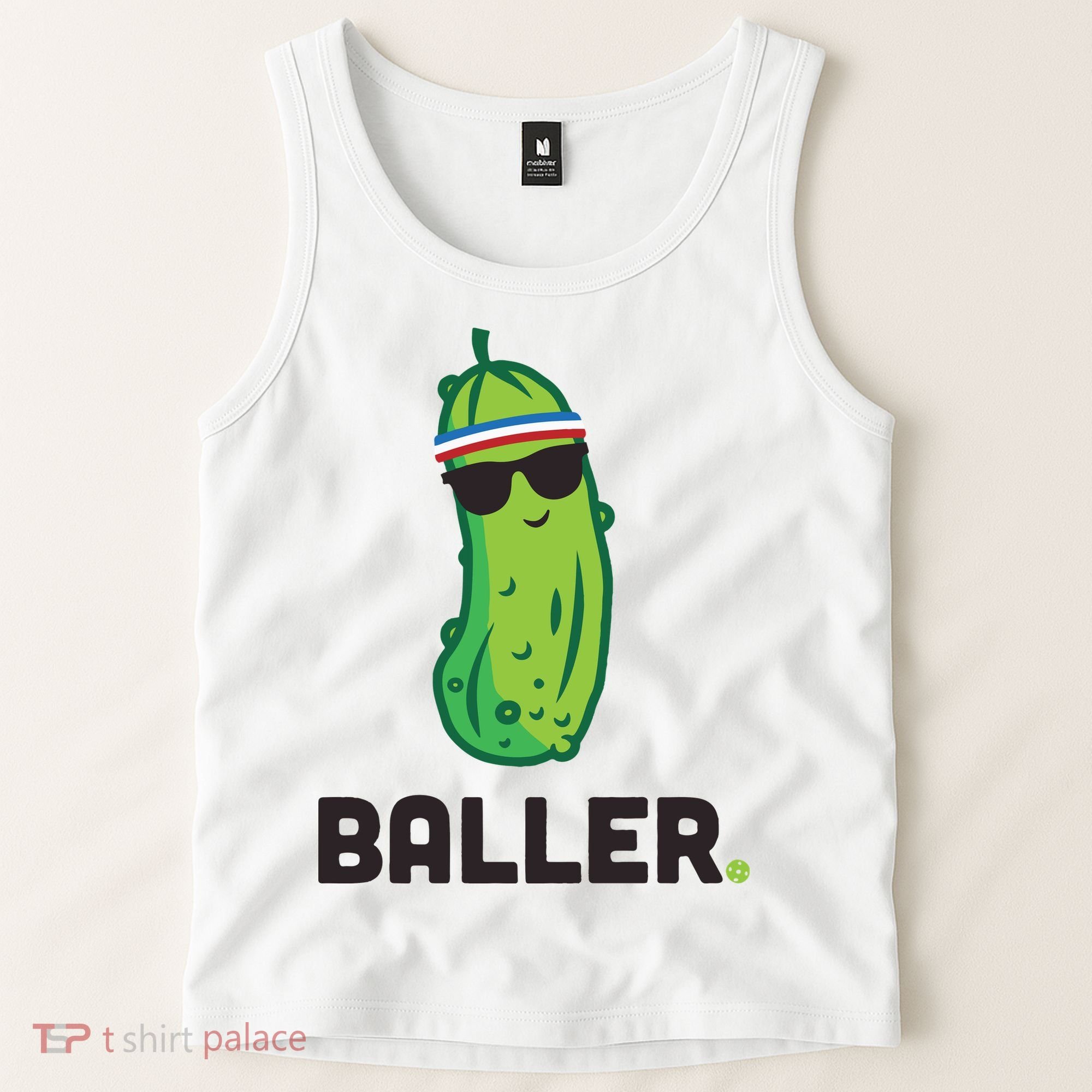 Pickle Baller Funny Pickleball Tank Top