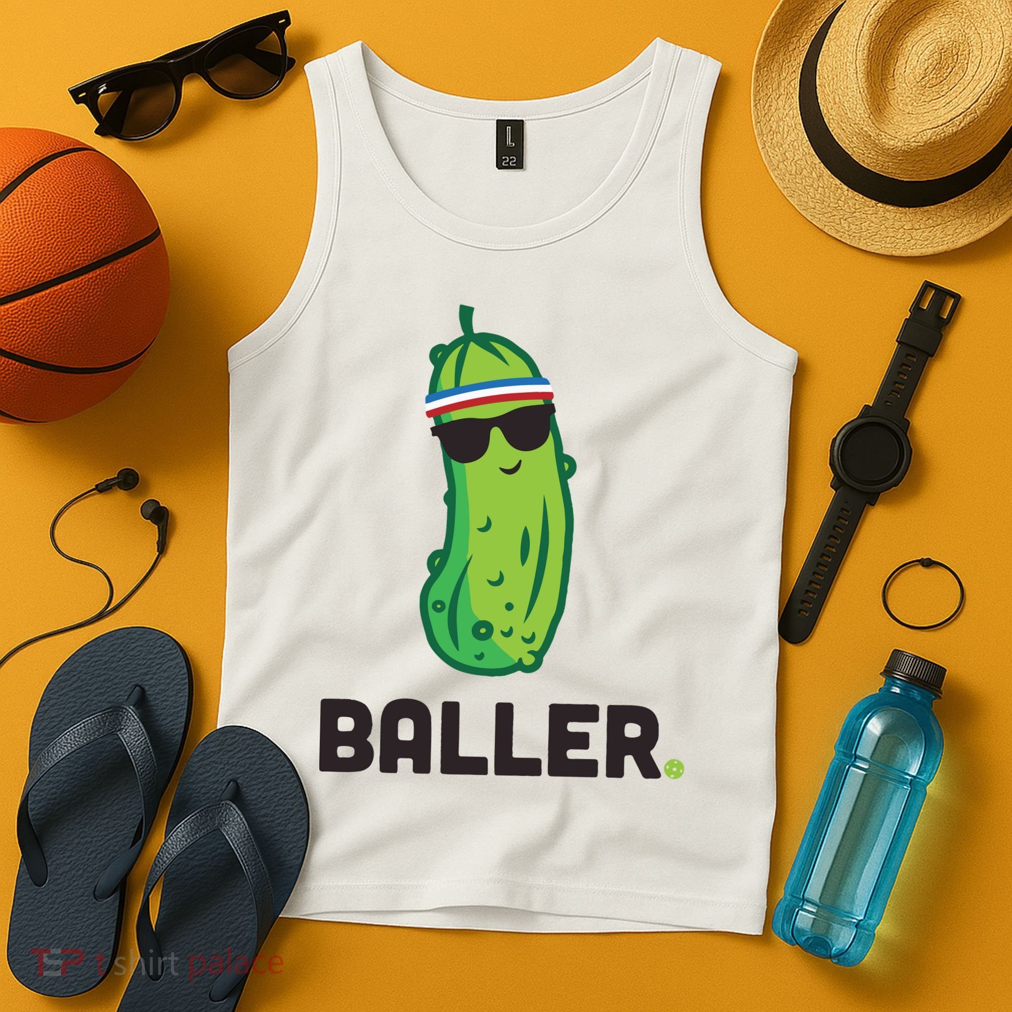 Pickle Baller Funny Pickleball Tank Top