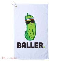 Pickle Baller Funny Pickleball Golf Towel thumb 0