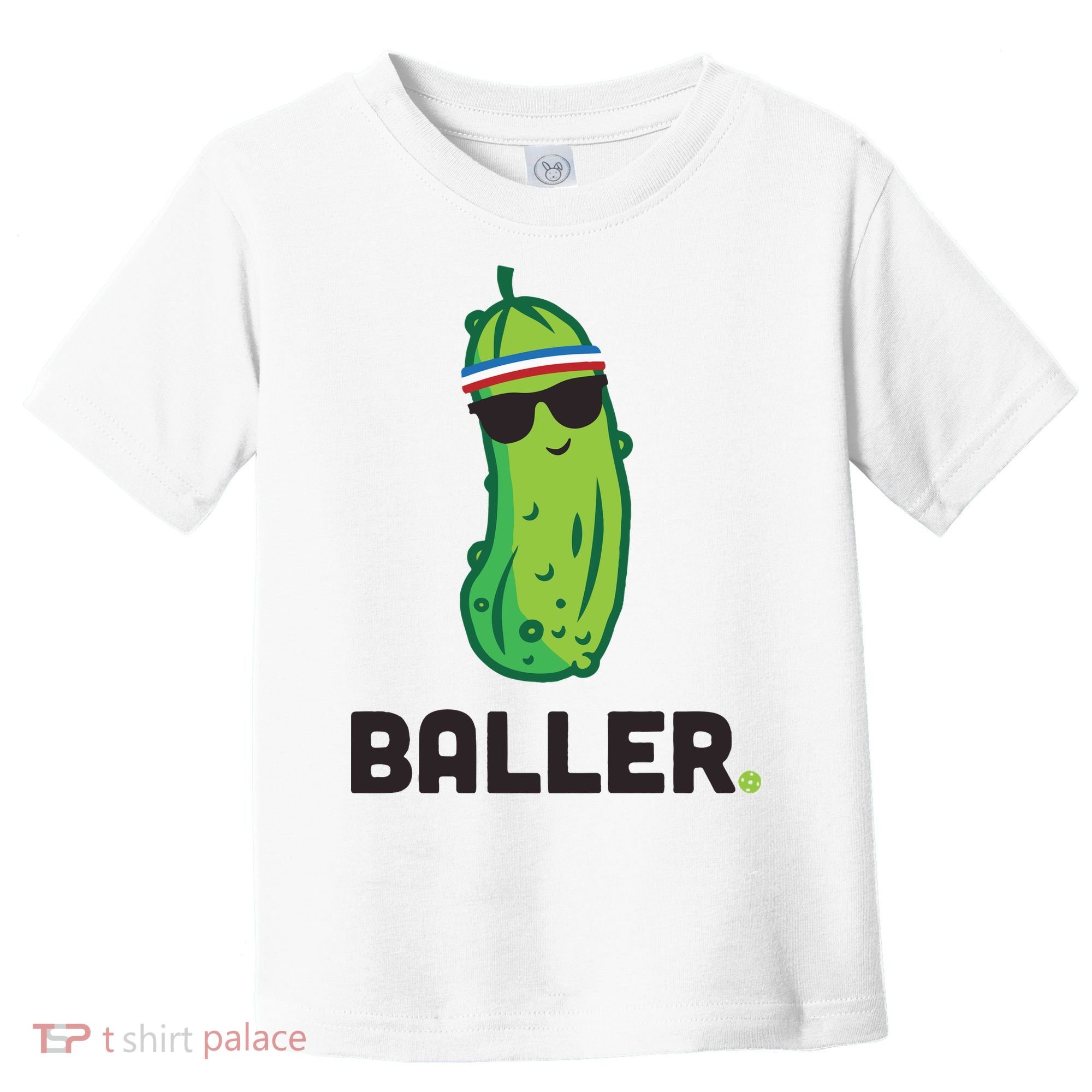 Pickle Baller Funny Pickleball Toddler T-Shirt