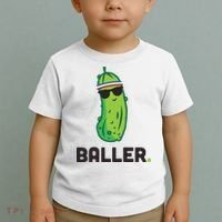 Pickle Baller Funny Pickleball Toddler T-Shirt thumb 2