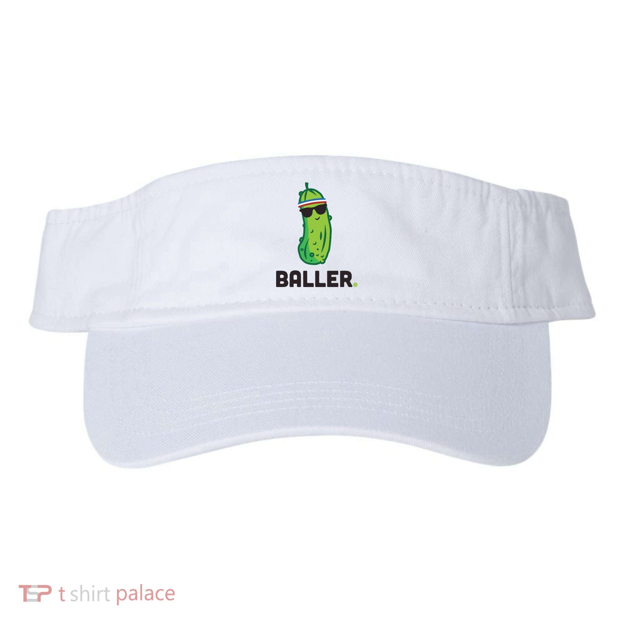 Pickle Baller Funny Pickleball Visor
