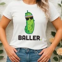 Pickle Baller Funny Pickleball Women's T-Shirt thumb 2