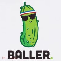 Pickle Baller Funny Pickleball Kids Sweatshirt thumb 2