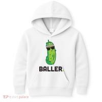 Pickle Baller Funny Pickleball Kids Hoodie thumb 0