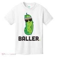Pickle Baller Funny Pickleball Kids T-Shirt thumb 0