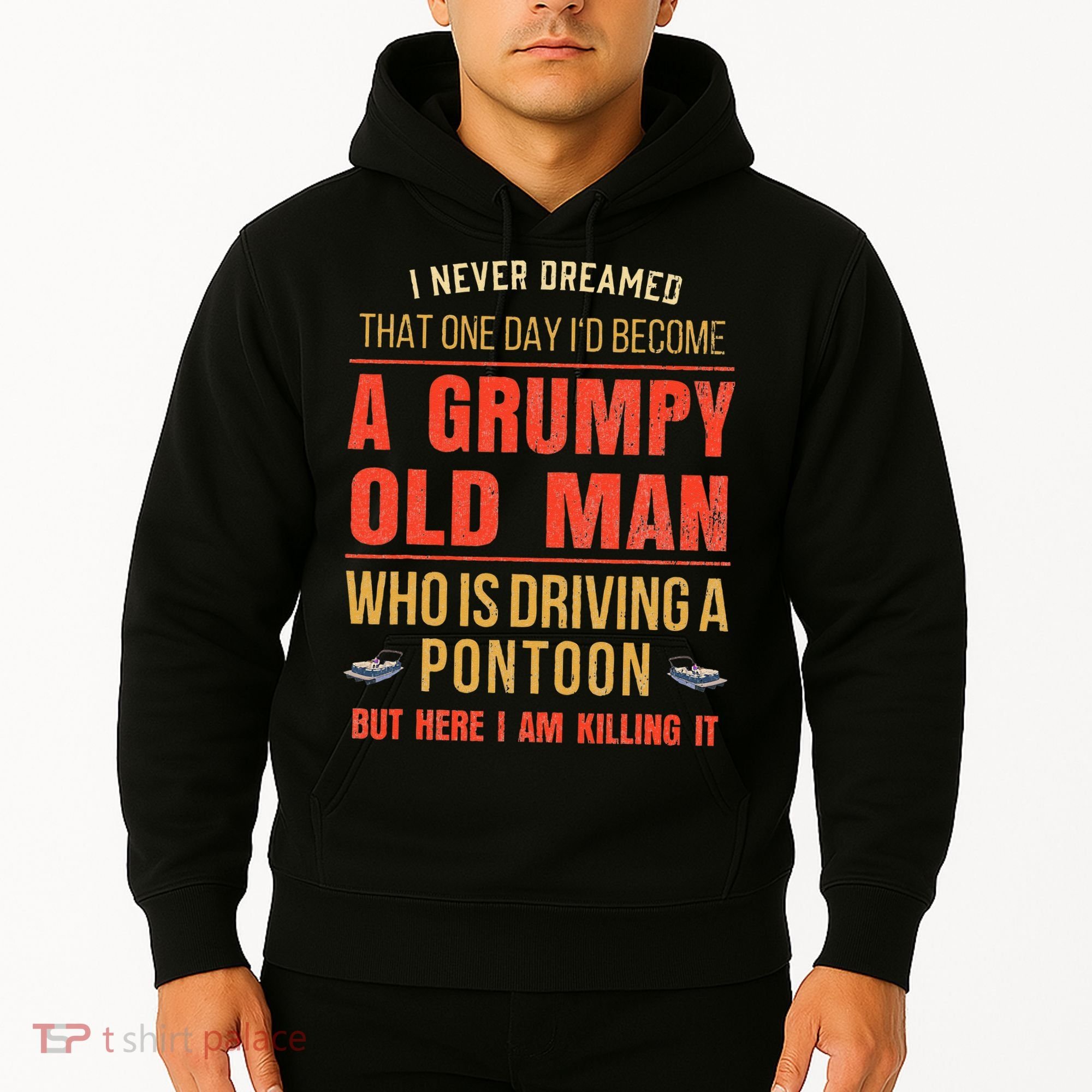 Pontoon Boat Fun At The Lake Tritoon Captains Hoodie