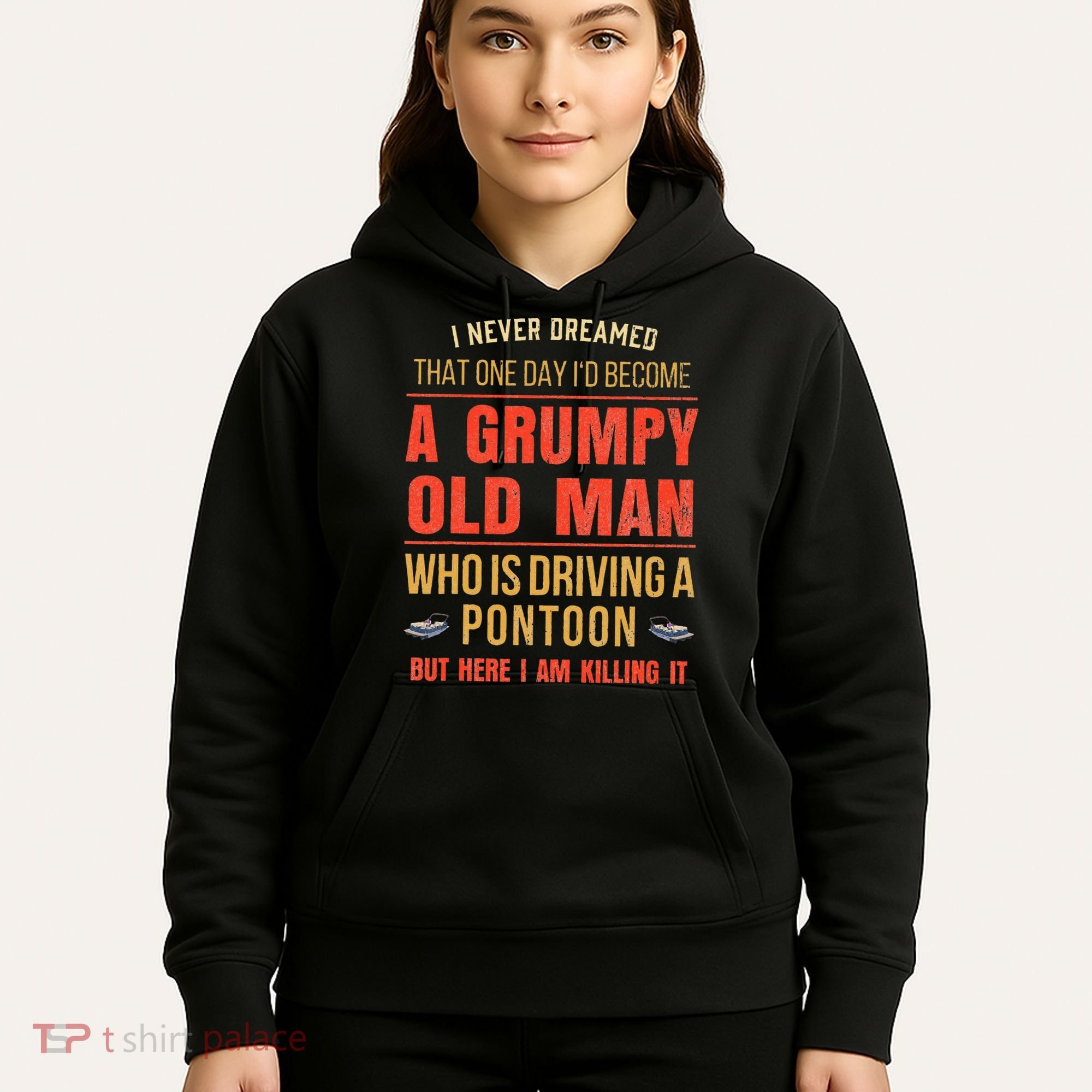 Pontoon Boat Fun At The Lake Tritoon Captains Hoodie