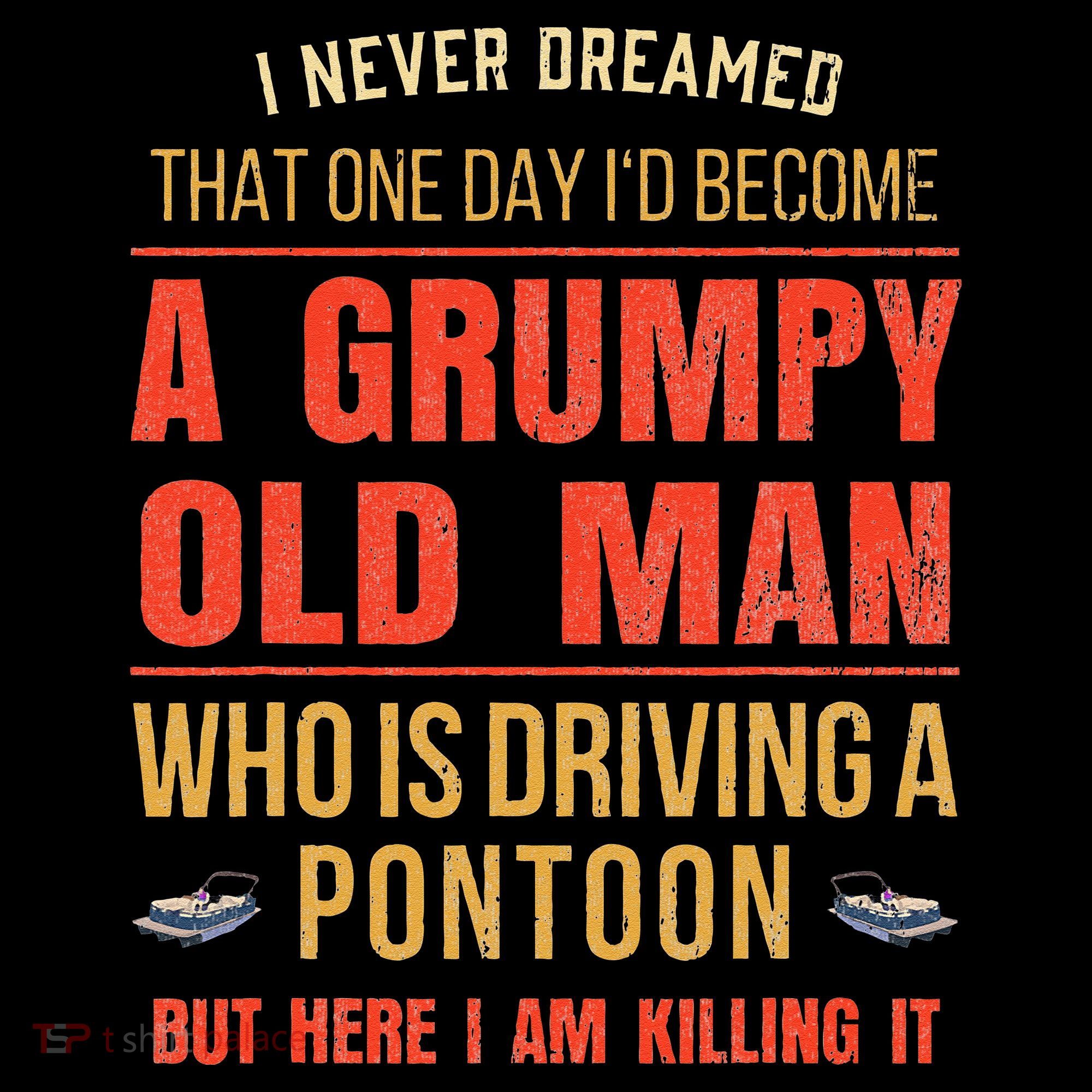 Pontoon Boat Fun At The Lake Tritoon Captains T-Shirt