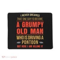 Pontoon Boat Fun At The Lake Tritoon Captains Mousepad thumb 0