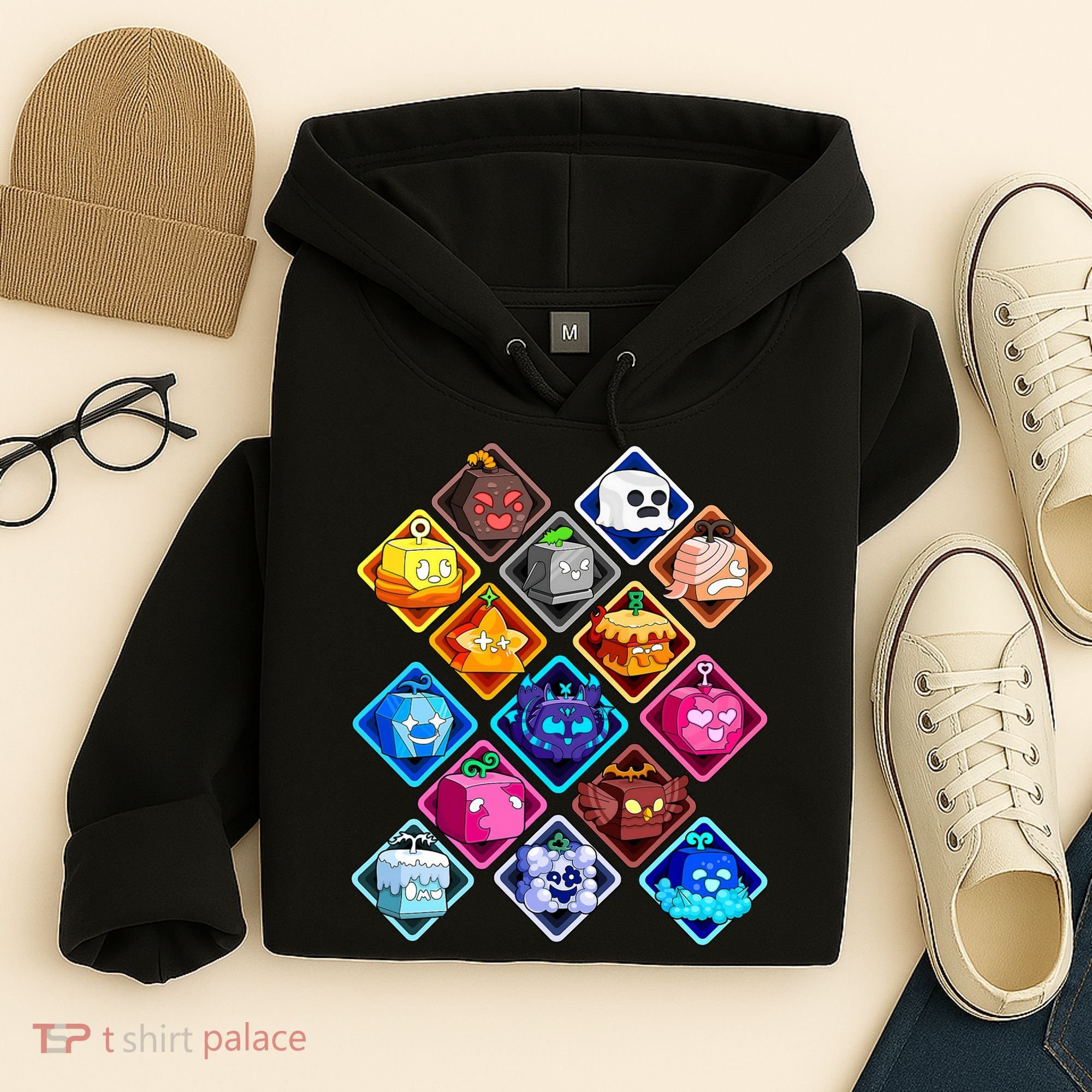 Plush Blox Fruit Costume  Hoodie