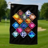 Plush Blox Fruit Costume  Golf Towel thumb 1