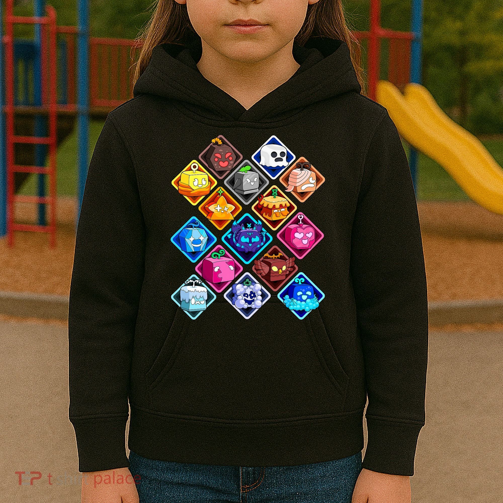 Plush Blox Fruit Costume  Kids Hoodie