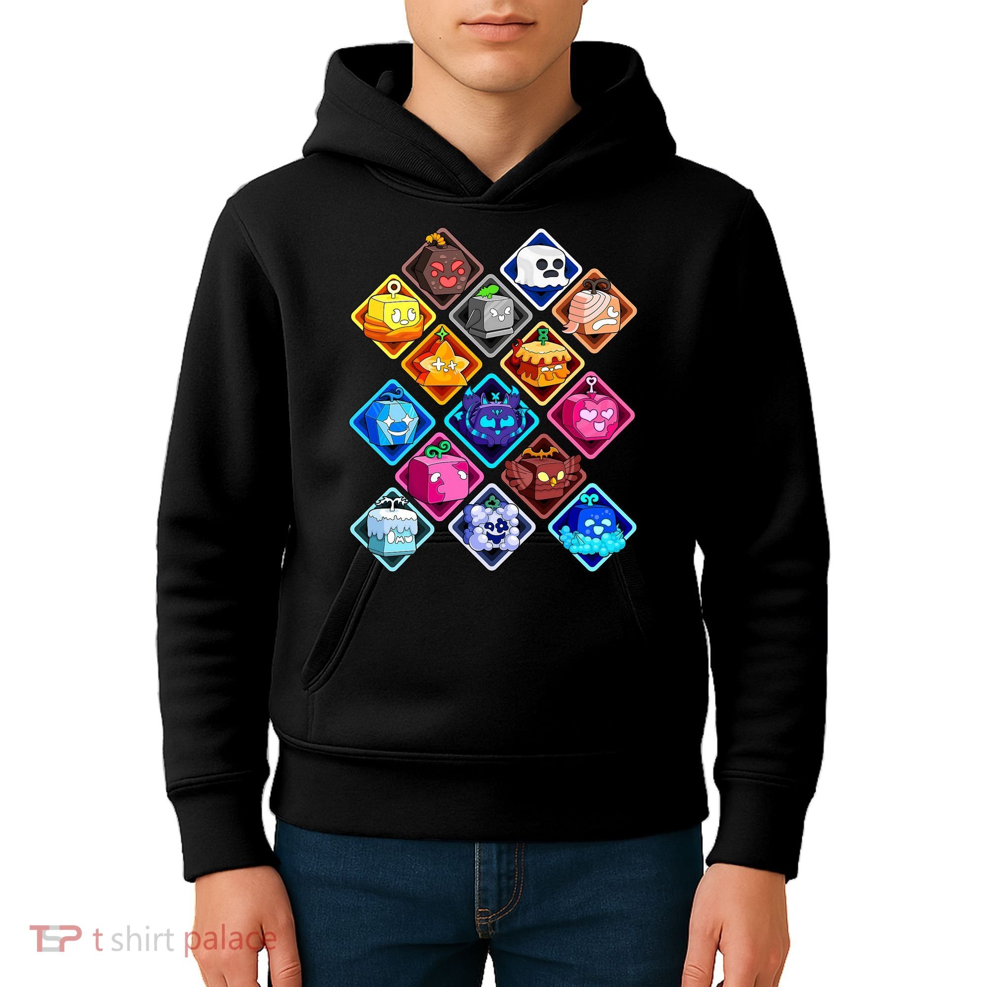 Plush Blox Fruit Costume  Kids Hoodie