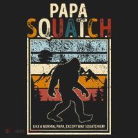 Papa Bigfoot Funny Sasquatch Bigfoot Fathers Day Beanie thumb 2