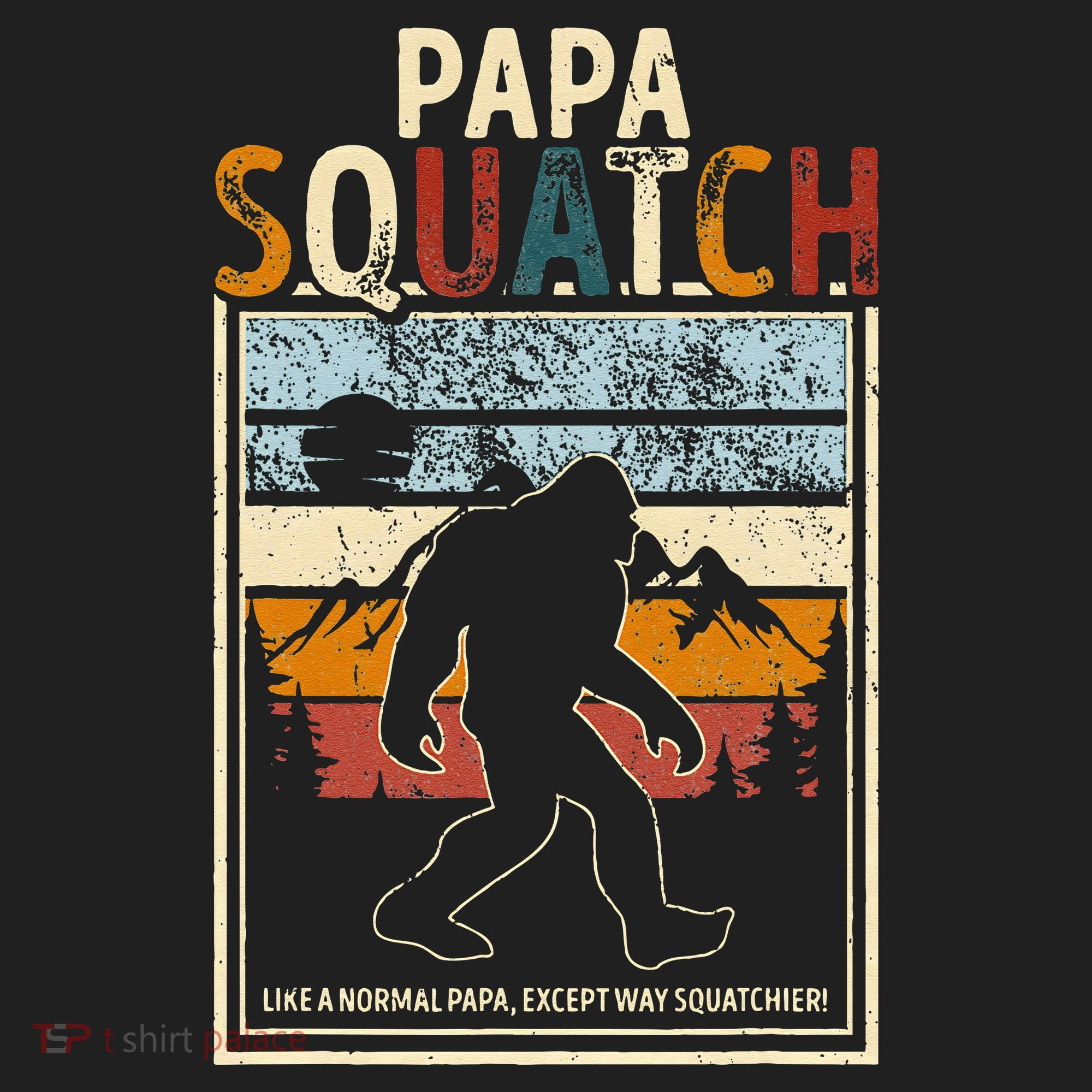 Papa Bigfoot Funny Sasquatch Bigfoot Fathers Day Beanie