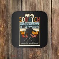 Papa Bigfoot Funny Sasquatch Bigfoot Fathers Day Coaster thumb 0