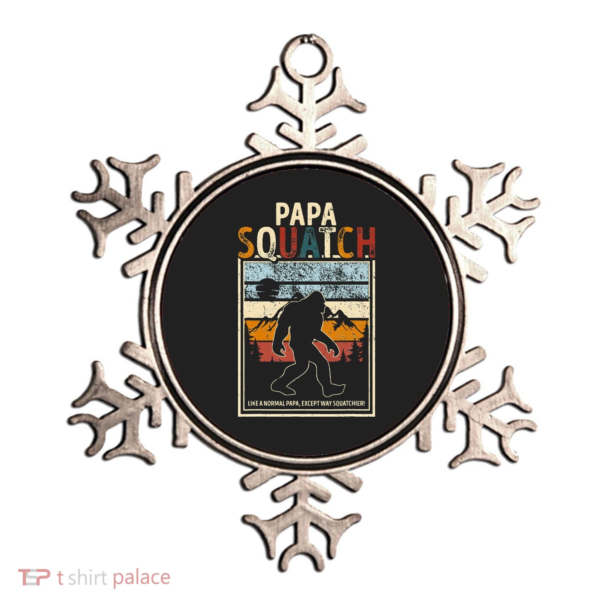 Papa Bigfoot Funny Sasquatch Bigfoot Fathers Day Ornament