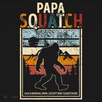 Papa Bigfoot Funny Sasquatch Bigfoot Fathers Day Baby Bodysuit thumb 2