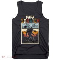 Papa Bigfoot Funny Sasquatch Bigfoot Fathers Day Tank Top thumb 0