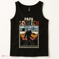 Papa Bigfoot Funny Sasquatch Bigfoot Fathers Day Tank Top thumb 2