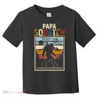 Papa Bigfoot Funny Sasquatch Bigfoot Fathers Day Toddler T-Shirt thumb 0