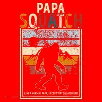 Papa Bigfoot Funny Sasquatch Bigfoot Fathers Day Santa Hat thumb 1