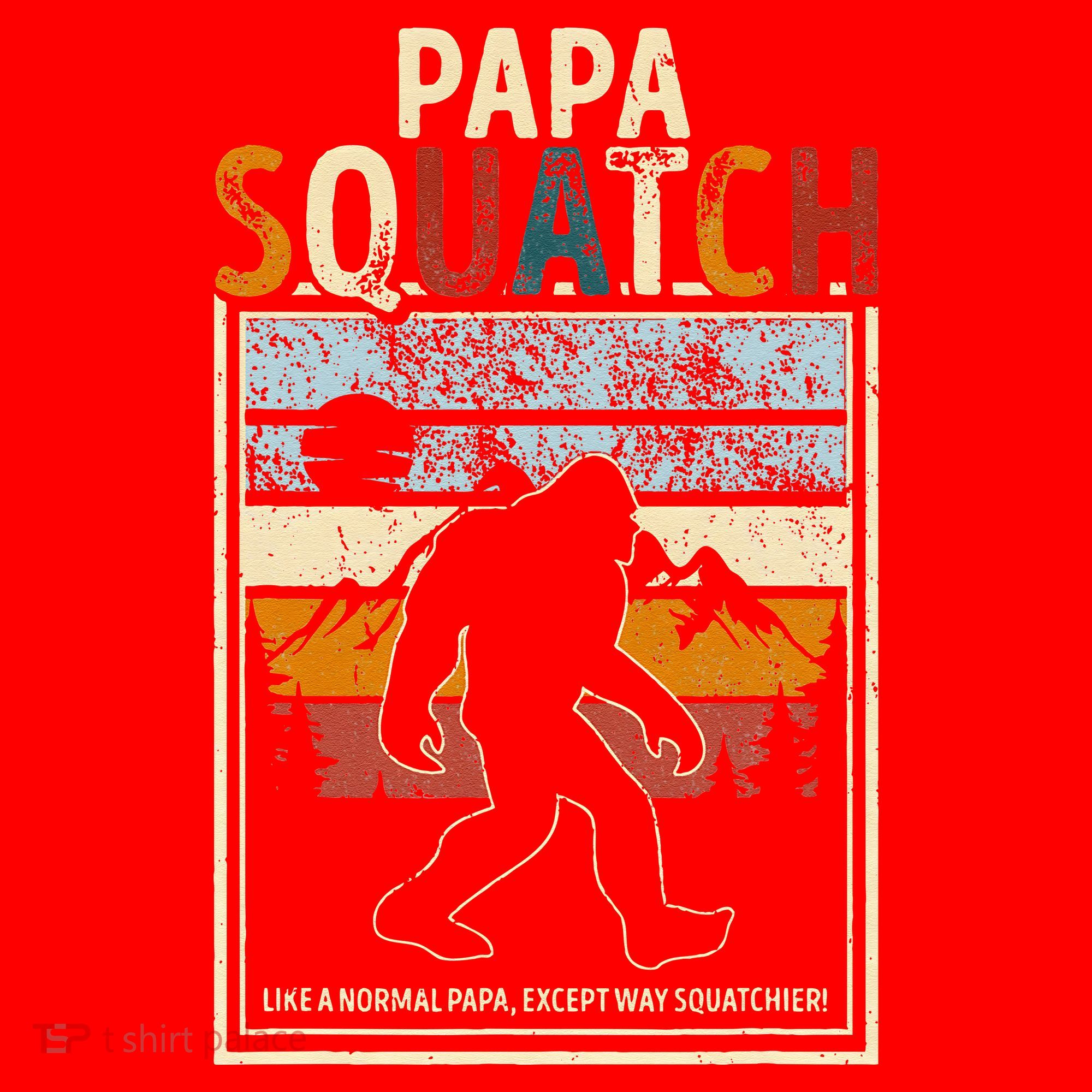 Papa Bigfoot Funny Sasquatch Bigfoot Fathers Day Santa Hat