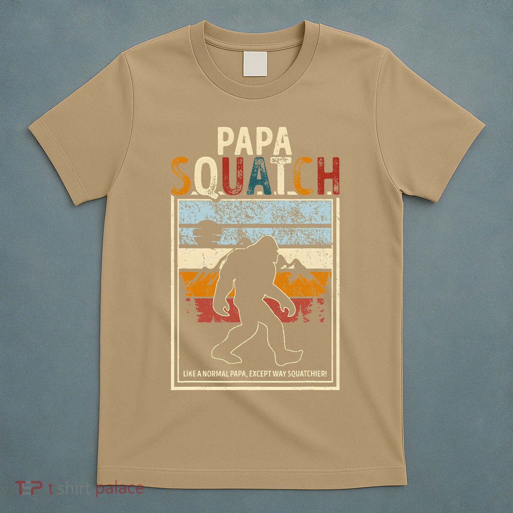 Papa Bigfoot Funny Sasquatch Bigfoot Fathers Day T-Shirt