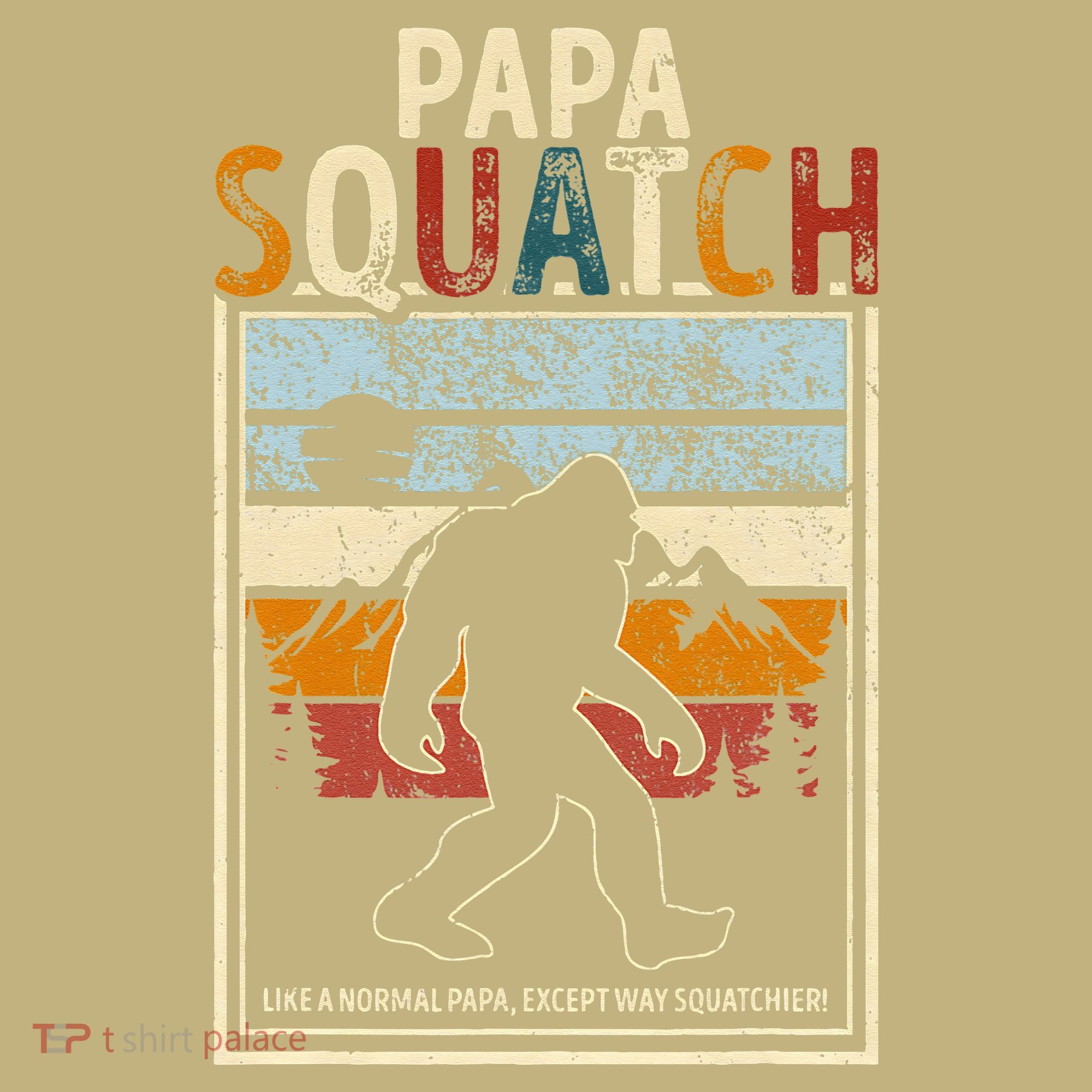 Papa Bigfoot Funny Sasquatch Bigfoot Fathers Day T-Shirt