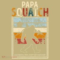 Papa Bigfoot Funny Sasquatch Bigfoot Fathers Day Polo thumb 2