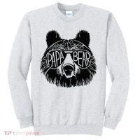 Papa Bear Face Sunglasses Papa Bear Lover FatherS Day Sweatshirt thumb 0