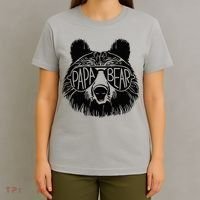Papa Bear Face Sunglasses Papa Bear Lover FatherS Day T-Shirt thumb 4