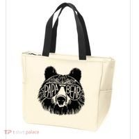 Papa Bear Face Sunglasses Papa Bear Lover FatherS Day Tote Bag thumb 3