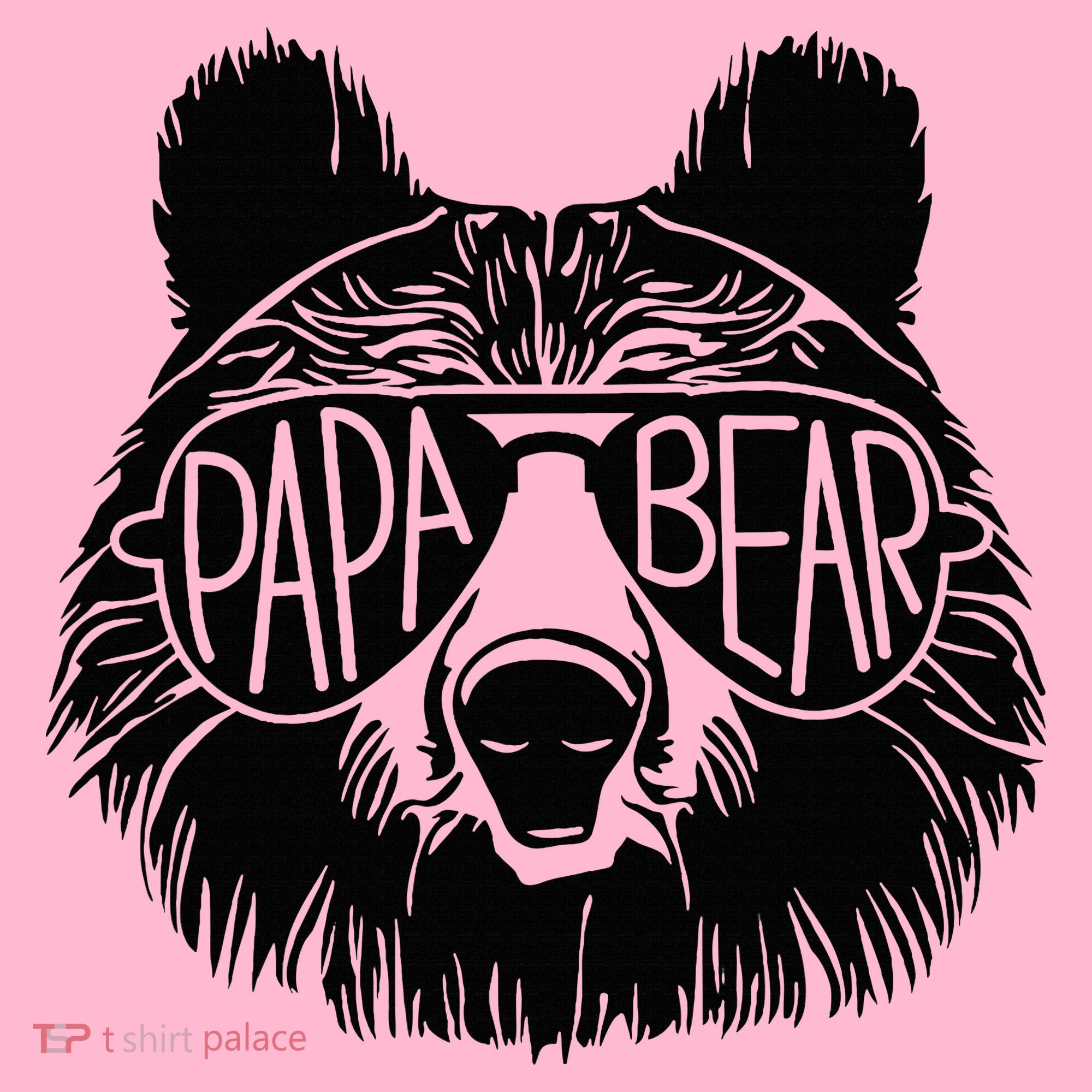 Papa Bear Face Sunglasses Papa Bear Lover FatherS Day Coaster