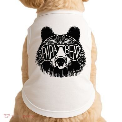 Papa Bear Face Sunglasses Papa Bear Lover FatherS Day Doggie Tank