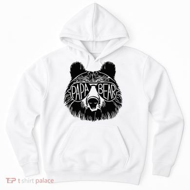 Papa Bear Face Sunglasses Papa Bear Lover FatherS Day Hoodie