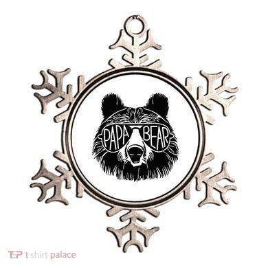 Papa Bear Face Sunglasses Papa Bear Lover FatherS Day Ornament