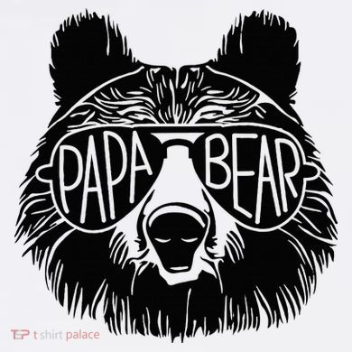 Papa Bear Face Sunglasses Papa Bear Lover FatherS Day Tall Hoodie