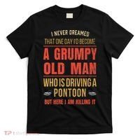 Pontoon Boat Fun At The Lake Tritoon Captains T-Shirt thumb 0