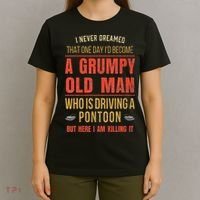 Pontoon Boat Fun At The Lake Tritoon Captains T-Shirt thumb 4