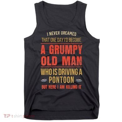 Pontoon Boat Fun At The Lake Tritoon Captains Tank Top