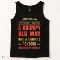 Pontoon Boat Fun At The Lake Tritoon Captains Tank Top thumb 2
