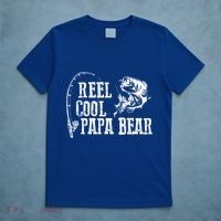 Papa Bear Fishing: Reel Cool Papa Bear Funny Gift Cute Gift T-Shirt thumb 5