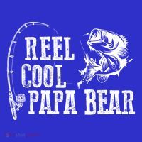 Papa Bear Fishing: Reel Cool Papa Bear Funny Gift Cute Gift T-Shirt thumb 7