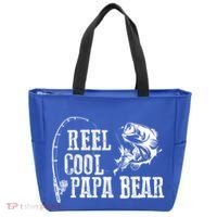 Papa Bear Fishing: Reel Cool Papa Bear Funny Gift Cute Gift Tote Bag thumb 0