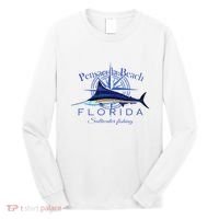 Pensacola Beach Florida Sailfish Billfish Saltwater Fishing Long Sleeve Shirt thumb 0