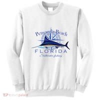 Pensacola Beach Florida Sailfish Billfish Saltwater Fishing Sweatshirt thumb 0