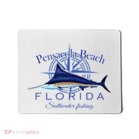 Pensacola Beach Florida Sailfish Billfish Saltwater Fishing Mousepad thumb 0